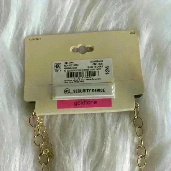 Bold Elements Gold Circle Layered Statement Necklace - Picture 4 of 4